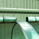 Serra da Giardino a Tunnel in Acciaio e Plastica PP con Porte Avvolgibili, 3x1x0,8 m, Verde - immagine 9