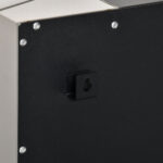 Camino Bioetanolo da Parete con Serbatoio da 0,7L e Copertura 20m², Acciaio, 72x11x72cm, Argento e Nero - immagine 9