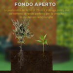 Letto per Orto Rialzato in HDPE, Fioriera da Esterno Rotonda, Φ123x21cm, Marrone - immagine 4