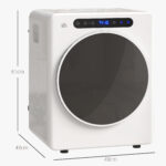 Mini Asciugatrice Elettrica 10W da 3 kg con Display LED, 49x43x61 cm, Bianco - immagine 3