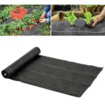 Telo Pacciamatura 50x2m 1g/m² Telo Anti Erbacce Telo Nero per Orto, Serra, Giardino Drenante e Traspirante con Quadrettatura - immagine 2