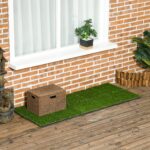 Piastrelle da Giardino con Erba Sintetica 30x30cm 10 Pezzi, Prato Artificiale Realistico, Verde - immagine 9