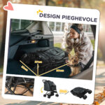 Passeggino per Cani Piccoli Pieghevole con Maniglione Girevole e Cestino Portaoggetti, 76,5x52x95 cm, Grigio - immagine 5