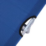 Lettino Prendisole da Giardino Sdraio Pieghevole con Tettuccio Blu - immagine 8