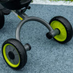 Triciclo per Bambini da 2-5 Anni con Seduta Regolabile e Campanello, 70,5x50x58cm, Nero - immagine 9