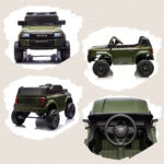 Auto Elettrica per Bambini TOYOTA Land Cruiser 12V con Telecomando, Età 3-8 Anni, Verde - immagine 9