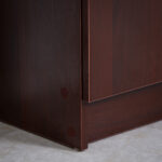 Armadio Scarpiera Moderno e Salvaspazio in Legno per 12 Paia con 4 Ripiani Aperti, 83x30x90 cm, color Caffè - immagine 9