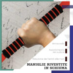 Set Pesi da Palestra 4 in 1 da 30kg, Convertibile in Kettlebell, 2 Manubri, Bilanciere e Supporto Flessioni, Rosso - immagine 6