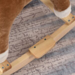 Cavallo a Dondolo Giocattolo con Suoni Realistici per Bambini 3-6 Anni, Marrone - immagine 8