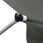 Tenda da Sole 3x1,5 m a Bracci con Manovella, Struttura Telescopica in Metallo e Parasole in Poliestere - immagine 9