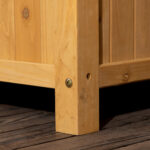 Fioriera da Esterno in Legno d'Abete con Design Verticale Rialzato, 90x45x180 cm, Giallo - immagine 7