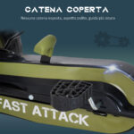 Go Kart a Pedali per Bambini da 3-6 Anni con Sedile Regolabile e Freno a Mano, Verde - immagine 7