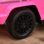 Macchina a Spinta per Bambini 12-36 Mesi con Licenza Mercedes, Tettuccio e Maniglia, 85,5x40,5x95 cm, Rosa - immagine 9