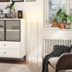 Lampada da Terra da 150 cm con 3 Modalità, Luminosità Regolabile e Interruttore a Pedale, Bianco - immagine 2