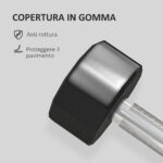 Set 2 Manubri a 12 Lati da 8 kg in Metallo e Gomma con Impugnatura Antiscivolo, 26x12x12 cm, Nero - immagine 5