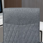 Sedia da Ufficio Girevole con Funzione Dondolo e Altezza Regolabile, 65x72x102-112,5cm, Grigio - immagine 8