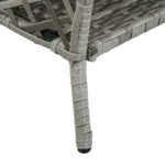 Mobili da Giardino Set 2 Pz in Rattan Chaise Longue e Tavolino da Caffè - immagine 9