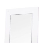 Mobile per Ingresso in Legno Set 3 Pezzi con Scarpiera, Appendiabiti e Specchio, 80x27x46,5cm - Bianco - immagine 9
