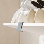 Scarpiera Slim Moderna con 3 Cassetti Ribaltabili per 24 Paia di Scarpe, 80x24x127 cm, Bianco - immagine 9