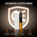 Termoventilatore in ABS da 20W con Telecomando, Oscillazione e Timer, 30x22x82,5 cm, Bianco - immagine 9