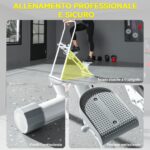 Stepper Vertical Climber Pieghevole con Impugnatura Regolabile, Pedali Antiscivolo e Monitor LCD, Bianco - immagine 7