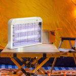 Zapper per Insetti e Zanzare da 20W a Luci LED UV con Vassoio Rimovibile, in ABS e Metallo, 39x8x28 cm - immagine 2