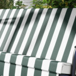 Dondolo da Giardino a 3 Posti con Tettuccio Inclinabile e Cuscini, 172x110x153 cm, Verde - immagine 9