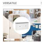 Panca Scarpiera Salvaspazio in Legno con Cuscino, 2 Cassetti con Mensola Regolabile per 8 Scarpe, 104x24x55cm, Bianco - immagine 7