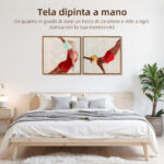 Set di 2 Quadri su Tela Moderni, Stampa Artistica da Parete con Ganci Inclusi, 40x40 cm - immagine 4