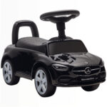 Macchina per Bambini Licenza Mercedes Benz con Clacson e Spazio Portaoggetti, 65x28x39 cm, Nero