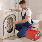 Cassetta Porta Attrezzi in Metallo Pieghevole con 5 Vassoi, 3 Ripiani, Rosso - immagine 2