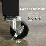 Carrello da Cucina Portavivande con Cassetto, Mensole, Armadietto e 4 Ruote, Legno Truciolare, 60x50x84,5cm, Quercia - immagine 5