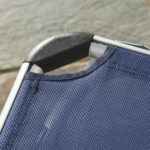 Sdraio da Giardino Pieghevole Poggiatesta e Schienale Regolabile Blu - immagine 7