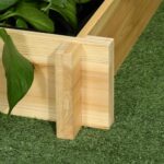 Orto Rialzato a 3 Livelli in Legno d'Abete per Verdure, Fiori e Piante da Giardino 93x93x35 cm - immagine 9