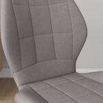 Set di 4 Sedie da Pranzo Moderne per Cucina e Soggiorno con Rivestimento in Flanella, Grigio - immagine 9