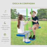 Set Altalene da Giardino per 4 Bambini, 1 Altalena Doppia e 2 Altalene Singole, Capacità di peso 45kg (Altalena) 180kg (Totale), 280x140x178cm - immagine 4
