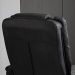 Set Poltrona Relax e Pouf Poggiapiedi, Girevole a 360° e Reclinabile, Similpelle PU - immagine 7