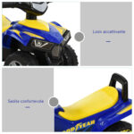 Quad Giocattolo per Bambini 18-36 Mesi con Licenza GOODYEAR con Luci e Suoni Realistici, Blu e Giallo, 60x31x42cm - immagine 7
