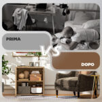 Mobiletto Multiuso a 2 Ante, Mobiletto Soggiorno o Ufficio in Legno con Maniglie in Alluminio, 70x39x70cm - immagine 7