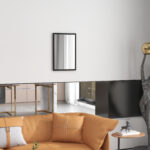 Specchio da Parete Rettangolare con Ganci, in Vetro e MDF, 40x60 cm, Nero - immagine 9