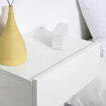 Set 2 Comodini Sospesi in Legno, Design Moderno, 40x30x15cm - Bianco - immagine 7