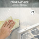 Scarpiera Modulare in PP con 8 Cubi Contenitori e Porta Magnetica, 25x35x19 cm, Bianco e Trasparente - immagine 7