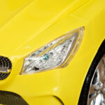 Macchinina per Bambini Cavalcabile con Volante, Fari e Musiche Integrate, Macchina per Bambini in PP e Metallo, 63,5x28x36 cm, Giallo - immagine 9