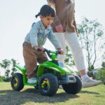 Quad Elettrico per Bambini con Batteria Ricaricabile 6V e Marcia Avanti e Indietro, 72x40x45,5 cm, Verde - immagine 9