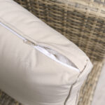 Set da Giardino 6 Pezzi in Rattan con Divani, Poltrone e Tavoli Contenitore, Beige - immagine 9