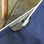 Sdraio da Giardino Pieghevole Poggiatesta e Schienale Regolabile Blu - immagine 9