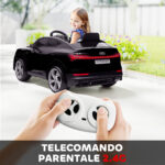 Macchina Elettrica per Bambini 3-5 Anni con Telecomando e cinture di sicurezza, Auto a 12V con Luci e Musica, 3-8km/h, Nero| Aosom Italy - immagine 5
