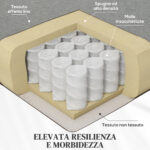 Poltrona Relax Reclinabile con Poggiapiedi Estraibile, Copertura di Ricambio e Seduta con Molle, Grigio - immagine 5