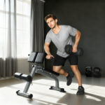 Panca Romana Regolabile e Pieghevole Multifunzione, Capacità 150 kg, Argento - immagine 2