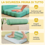 Set 15 Blocchi di Costruzioni Morbide Modulabili per Bambini con 2 Palline per Uso Interno, Multicolore - immagine 5